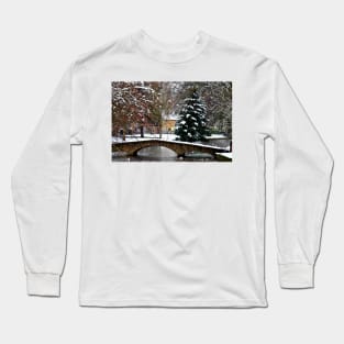 Bourton on the Water Christmas Tree Cotswolds Long Sleeve T-Shirt